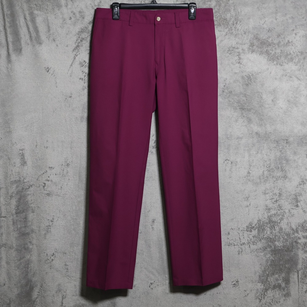 J.Lindeberg Golf Pants Mens 33x31 Purple Elof Slim Fit Performance Light Preppy